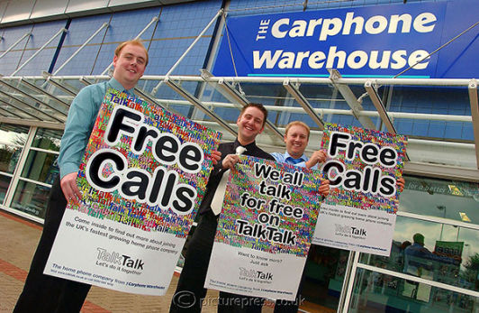 event launch for carphone warehouse in birmingham. photo taken for press release