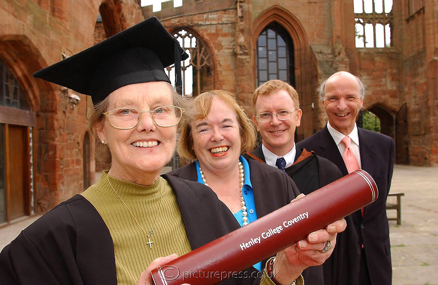 graduation presentation event coventry cathedral. photo taken for brochure