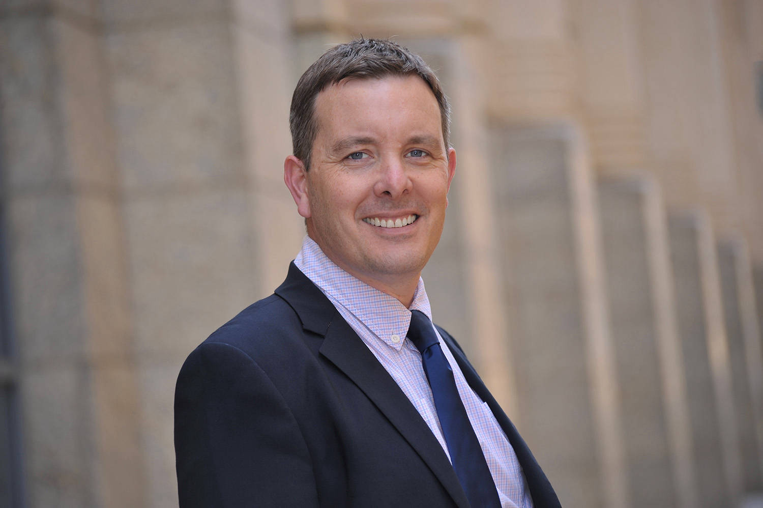 corporate executive business portrait on location